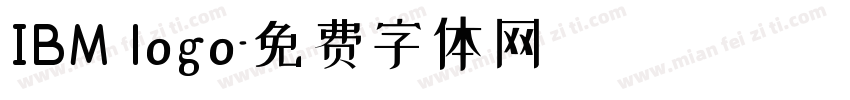 IBM logo字体转换